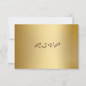 Carte RSVP de mariage de destination tropicale (Dos)