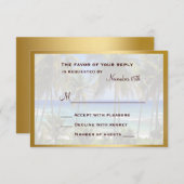 Carte RSVP de mariage de destination tropicale (Devant / Derrière)
