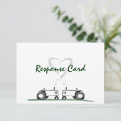 Carte RSVP de mariage de ferme : style classique (Debout devant)
