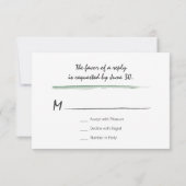 Carte RSVP de mariage de ferme : style classique (Dos)