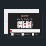 Carte RSVP de mariage de la machine à sous Las Veg<br><div class="desc">Carte RSVP Mariage Machine à Fente Las Vegas.</div>
