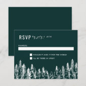 Carte RSVP de mariage de montagne (Devant / Derrière)