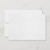 Carte RSVP de mariage de noeud nautique (Dos)