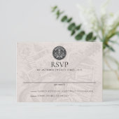 Carte RSVP de mariage de passeport de Nashville (Debout devant)