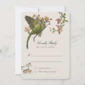Carte RSVP de mariage de perroquets tropicaux (Devant)