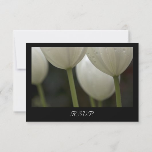 Carte RSVP de mariage de printemps des Tulipes du  (Devant)