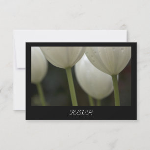 Carte RSVP de mariage de printemps des Tulipes du
