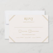 Carte RSVP de mariage diamant (Devant)