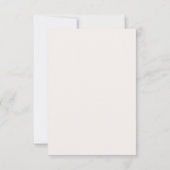 Carte RSVP de mariage diamant (Dos)