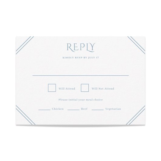 Carte RSVP de mariage diamant