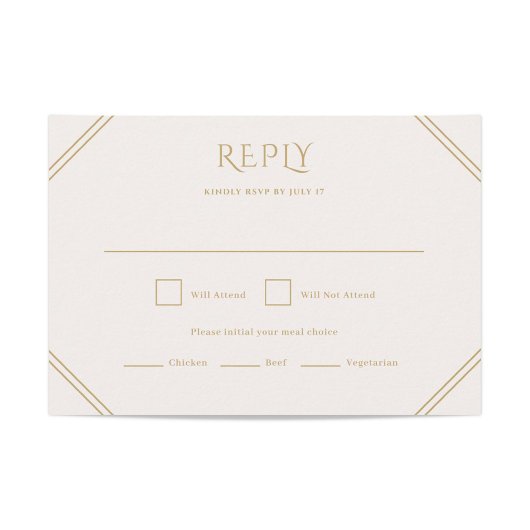 Carte RSVP de mariage diamant