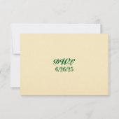 Carte RSVP de Mariage du Code QR du sceau gaélique (Dos)