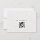 Carte RSVP de mariage du code QR fleur sauvage (Dos)
