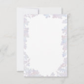 Carte RSVP de mariage élégant Lilacs aquarelle (Dos)