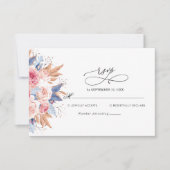 Carte RSVP de mariage élégante (Devant)