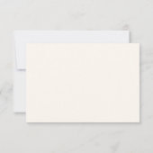 Carte RSVP de mariage élégante (Dos)