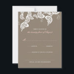 Carte RSVP de mariage élégante Peacock Floral Blan<br><div class="desc">Conçu par fat*fa*tin. Facile à customiser avec votre propre texte,  photo ou image. Pour des demandes personnalisées,  veuillez contacter fat*fa*tin directement. Des frais personnalisés s'appliquent. www.zazzle.com/fat_fa_tin www.zazzle.com/color_therapy www.zazzle.com/fatfatin_blue_knot www.zazzle.com/fatfatin_red_knot www.zazzle.com/fatfatin_mini_me www.zazzle.com/fatfatin_box www.zazzle.com/fatfatin_design www.zazzle.com/fatfatin_ink</div>