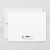 Carte RSVP de mariage en plume (Dos)