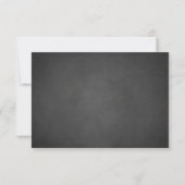 Carte RSVP de Mariage en tableau noir blanc Fairy  (Dos)