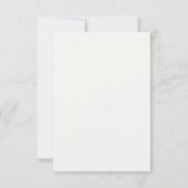 Carte RSVP de mariage espagnol floral blanc (Dos)
