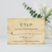 Carte RSVP De Mariage Fairytale - Une Fois (Debout devant)