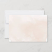 Carte RSVP de mariage floral aquarelle (Dos)