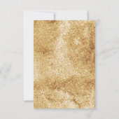 Carte RSVP de mariage floral blanc automne, option (Dos)