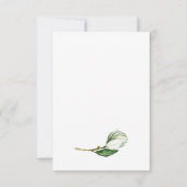 Carte RSVP de mariage floral rustique Magnolia bla (Dos)