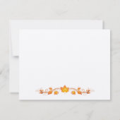 Carte RSVP de mariage Foliage Automne avec Envelop (Dos)