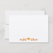 Carte RSVP de mariage Foliage Automne avec Envelop (Dos)