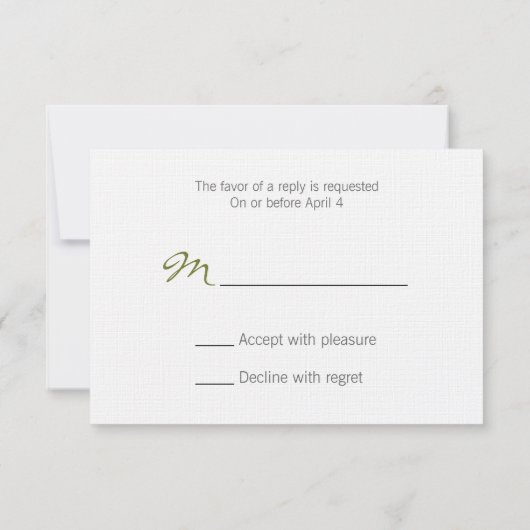 Carte RSVP de mariage - Hydrangées blanches (Dos)