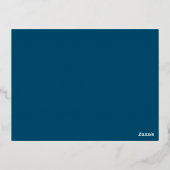 Carte RSVP de mariage indien Lotus Flower Multi Ev (Verso)