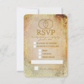 Carte RSVP de mariage inter-religieux encerclée (Devant)