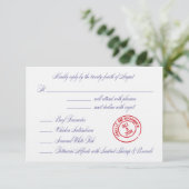 Carte Rsvp de mariage Janelle (Debout devant)