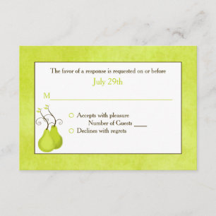 Carte RSVP de mariage La Paire Parfaite