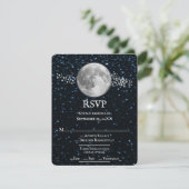 Carte RSVP de mariage lunaire (Debout devant)