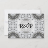 Carte RSVP de mariage Mandala (Dos)