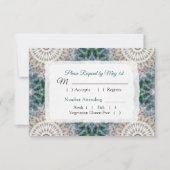 Carte RSVP de mariage Mandala (Devant)