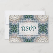 Carte RSVP de mariage Mandala (Dos)