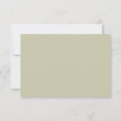 Carte RSVP de mariage minimal pour monogramme d'ol (Dos)