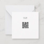 Carte RSVP de mariage minimaliste simple (Dos)