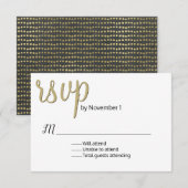 Carte RSVP de mariage moderne (Devant / Derrière)