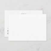 Carte RSVP de mariage moderne | Élégant et minimal (Devant / Derrière)