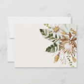 Carte RSVP de mariage moderne et élégant (Dos)