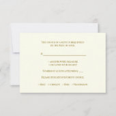 Carte rsvp de mariage moderne traditionnelle (Devant)