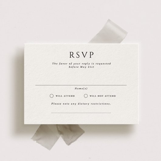 Carte RSVP de mariage paysager de Kingston