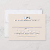 Carte RSVP de mariage paysager formelle Parker (Devant)