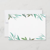 Carte RSVP de mariage pour choeur à deux côtés (Dos)