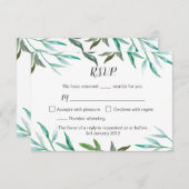 Carte RSVP de mariage pour choeur à deux côtés (Devant / Derrière)