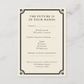 Carte RSVP de mariage pour la lune de tarot de Boh (Dos)